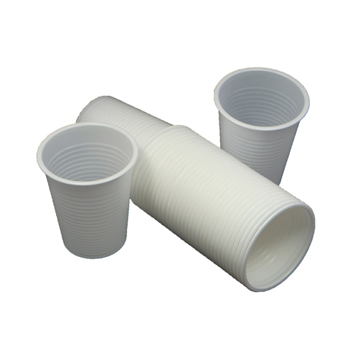 3000 x White Disposable Plastic Cups Glasses 7oz (190ml) Office Point