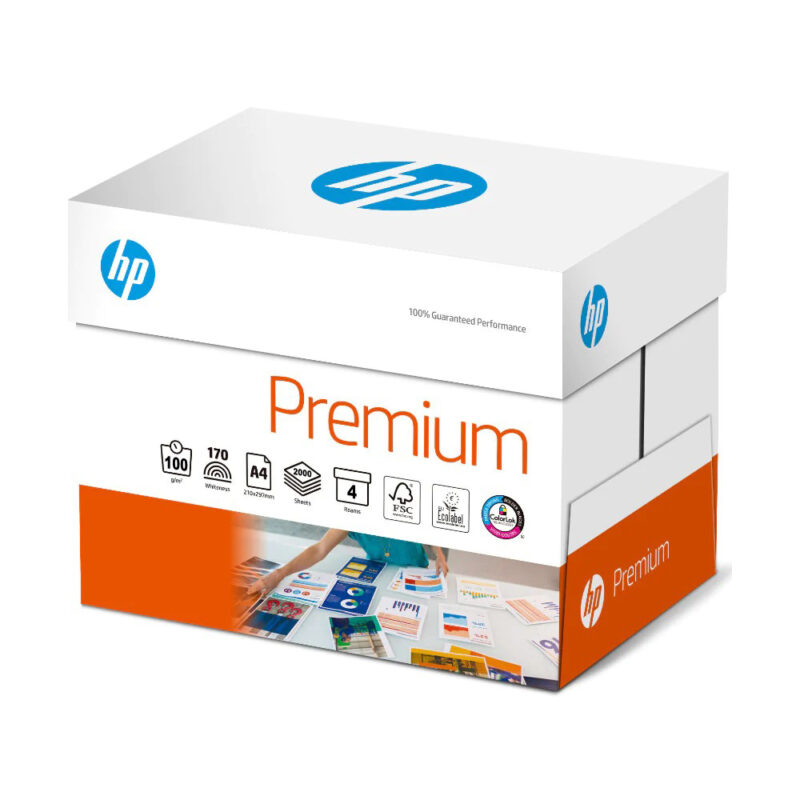 HP Premium A4 Printer Paper 80gsm Box of 5 Reams Office Point