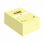 Post-it Notes XXL 101x152mm Lined Canary Yellow (Pack of 6) 660