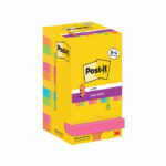 Post-it Super Sticky Z-Notes 76x76 90 Sheets Carnival 8 + 4 FREE (Pack of 12) R330-SSCARN-P8+4