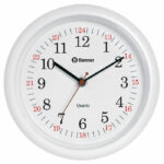Banner Essentials 24 Hour Wall Clock Glass Face 255mm 6580142