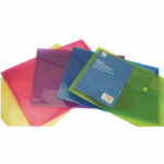 BANNER BRIGHT TRANSLUCENT WALLET A4 ASSORTED PK5