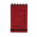 Cambridge 76 x 127mm Elastic Red Notebook