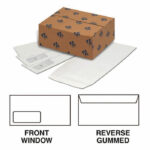 Mailer Envelope 114 x 235mm Window 90gsm Gummed White 3909