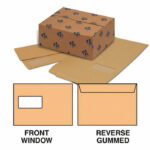 Manilla 162 x 238mm 90gsm Window Mailer Envelopes (Box of 500)