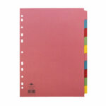 Concord 10-Part 5-Colour Dividers A4 Assorted 72099/J20