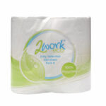 2Work Recycled 2-Ply Toilet Roll 320 Sheets (36 Pack) KF03808