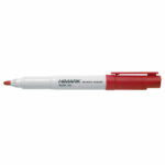 Drywipe Bullet Tip Marker Red (Pack of 10)