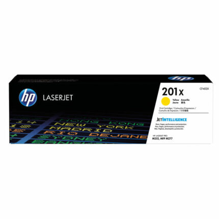 HP 201X LaserJet Toner Cartridge High Yield Yellow CF402X