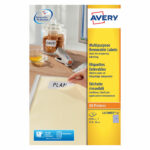 Avery Laser Mini Labels 17.8x10mm 270 per sheet White (6750 Pack) L4730REV-25