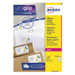 Avery Ultragrip Laser Labels 99.1x33.9mm White (Pack of 4000) L7162-250