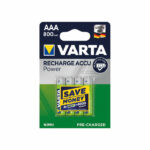 Varta AAA Rechargeable Accu Battery NiMH 800 mAh (4 Pack) 56703101404