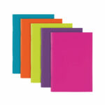 Polypropylene Covered Notebooks A5 40 Sheets Assorted  (10 Pack) 301746