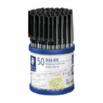 Staedtler Stick 430 Ballpoint Pen Medium Black (50 Pack) 430-M9