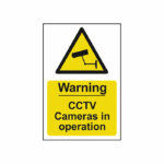 Spectrum Industrial Warning CCTV Cameras In Op S/A PVC Sign 200x300mm 1311