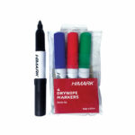 Himark Drywipe Bullet Tip Marker Assorted (Pack of 4) BY230401