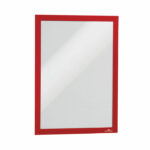 Durable Duraframe Self Adhesive Frame A4 Red (Pack of 2) 487203