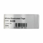 Elasticated Treasury Tag 102mm White (Pack of 100) 1376/1S/102MM WH