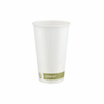 Planet 16oz Single Wall Plastic-Free Hot Cup (Pack of 50) PFHCSW16