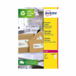 Avery Recycled Ring Binder Label 7/Sheet White (Pack of 105) LR4760-15