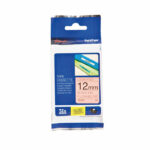 Brother P-Touch TZe Laminated Tape Cassette 12mm x 8m Black on Fluroscent Orange Tape TZEB31