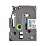 Brother P-Touch TZe Laminated Tape Cassette 18mm x 8m Black on White Tape TZES241