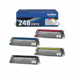 Brother TN-248 Toner Cartridges Value Pack CMYK TN248XLBK