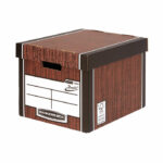 Bankers Box Woodgrain Tall Premium Storage Box (10 Pack) 7260501