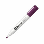 Banner Essentials Bullet Tip Whiteboard Markers Violet (Pack of 12) 0207145