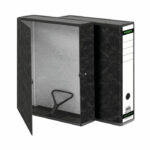 Premier Box File Foolscap Spring Clip Cloud