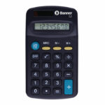 Banner 8 Digit Pocket Calculator (Pack of 1) 0995018