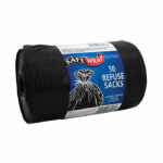 Refuse Sack 375 X 650 X 950mm 80L Black (Pack of 50) 10481
