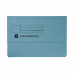 Banner Document Wallet Foolscap Blue (Pack of 50) 1230620