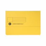 Banner Document Wallet Foolscap Yellow (Pack of 50) 1230623