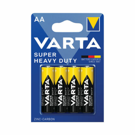 Varta Super Heavy Duty Zinc Chloride AA Battery 2006101414 (Pack 4)