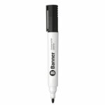 Banner Essentials Bullet Tip Whiteboard Markers Black (Pack of 12) 9220012