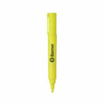 Banner Round Chisel Highlighter Yellow (Pack of 10) 9260001