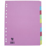 Banner Multi-colour Manilla Dividers 10 Part Extra Wide (Pack of 1) 20289
