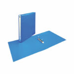 Banner A4 2 D-Ring Presentation Binder 25mm Blue (Pack of 1) 9400054