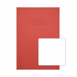 Rhino Exercise Book A4Plus 48 Pages Plain Red (Pack of 50) DUO48010