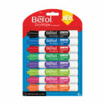 Berol Drywipe Marker Bullet Tip Assorted (8 Pack) 1984865