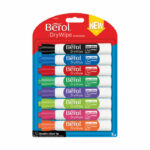 Berol Drywipe Marker Chisel Tip Assorted (8 Pack) 1984884