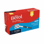 Berol Drywipe Pen Broad Black (192 Pack) 1984897