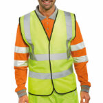 Beeswift High Visibility Waistcoat Full App G Saturn Yellow Large