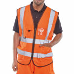 Beeswift Executive High Visibility Waistcoat Orange L