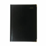 Collins Manager Diary Day Per Page Appointment Black 2025 1200V25