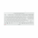 Cherry Stream TKL Compact Wired Keyboard No Number Pad UK Light Grey JK-8600GB-0