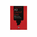 Clairefontaine Goldline A3 80 Sheet 50gsm Acid-Free Paper Layout Pad GPL1A3