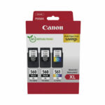 Canon PG-560XL x2/CL-561XL Inkjet Cartridge High Yield Multi Value Pack Black/Colour 3712C009