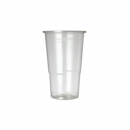 Plastic Half Pint Glass Clear (50 Pack) 0510033